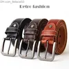 Belts MEDYLA Original Men's Belt Retro Casual Design Men's Brand Designer Jeans Belt High Metal Pin Buckle Straight Chain Z230710