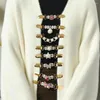 Necklace Earrings Set Winter Sweater Scarf Cardigan Cinch Brooch Shawl Clip For Women Fashion Vintage Cape Clasp