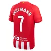 23/24 Atletico Dördüncü Camisetas Madrids Futbol Jersey de 4. Çocuk Kiti Futbol 2023 2024 Futbol Gömlek Ev Uzak Üçüncü 3. 7 Griezmann Memphis Correa Lemar Kok Donanma