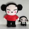 Doldurulmuş Peluş Hayvanlar 25cm Pucca ve Garu Peluş Oyuncak Çin tarzı bebek doldurulmuş figür uyku yastık düğün çift hediye l230707