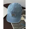 Ball Baps for Men Vintage Denim Flat Brimmed Baseball Cap