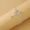 Cavigliere Stelle a doppio strato lucide Bracciale cavigliera Gioielli da donna Stella cava Cuore strass Catena alla caviglia Accessori per gioielli da spiaggia