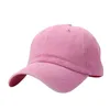 Bonés de bola unissex para crianças casual boné de beisebol sólido ajustável boné lavado verão bebês meninos snapback