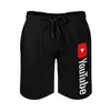 Zwemkleding voor heren Youtube Sneldrogend Zomer Mens Beach Board Shorts Briefs For Man Gym Pants Shorts Youtube Funny Cute Cool Tumblr Youtubers J230707