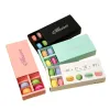 Boîte de Macaron colorée contient 12 cavités 20x11x5cm cadeaux d'emballage alimentaire boîtes de fête en papier pour boulangerie Cupcake Snack bonbons Biscuit G0707