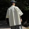 Camicie casual da uomo a righe da uomo larghi moda coreana estate sottile streetwear bello anni '90 vintage smart camicette abbigliamento preppy