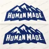 Mäns T-shirts 2023SS Snow Mountain Human Made T-shirt män kvinnor mänskliga tillverkade t-shirt tee toppar t230707