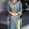 Tunn Sommar Kaftan Muslim Kvinnor Lång Klänning Islam Tryckt Dubai Abaya Turkiet Vintage Office Lady Femme Vestiods 2022 Maxiklänningar273C