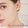 Pendientes colgantes de jade birmano con cuentas de piedras preciosas, regalo de plata 925 chino, accesorios verdes, regalos naturales Vintage para mujeres, joyería de piedras preciosas