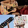 Opakowanie na prezent 50/62/100 sztuk śmieszne kreskówki Anime naklejki z alfabetem na gitarę Laptop Notebook DIY Decor wodoodporne zabawki pomóż dzieciom uczyć się