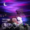 Novidades Aurora Galaxy Moon Star Projetor Northern light Bluetooth Music LED Night Light For Bedroom Kids Gift 230707