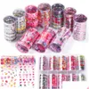 Adesivi Decalcomanie Nail Foils Fiore misto Transfer Sticker Love Letter Rose Art Summer Slide per manicure Ch1624-1 Drop Delivery Hea Dhhe3