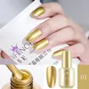 Gel per unghie 8 ml Smalto per unghie effetto specchio ad asciugatura rapida Donna Gel per unghie color metallizzato Oro Argento Rosso Smalto per unghie per manicure Design 230706