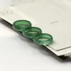 Klusterringar Naturlig Grön Agat Ring För Män Kvinnor Med Textur Handgjorda Märke Jadeite Jade Smycken Sten