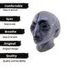 Maschere per feste Area 51 Maschera per casco alieno Halloween Cosplay Horror Divertente Latex Copricapo completo Mascara horror divertenti Costume di Halloween Masquery 230706