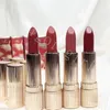 ESS Brand Lipstick For Girl Limted Edition Pleated Gold Tube 4 Color High Quality Lip Cosmetics #557 #666 #669 #699 Color Sculpting Lipstick Rouge Sculptant 3.5g Dropship