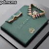 Hommes Polos Pdmcms Marque De Luxe Hommes Polo Shirt D'été À Manches Courtes En Coton Mélange Revers Broderie Hommes T-Shirt Mode Coréenne 7 Couleur 230707