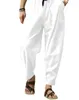 Men's Casual Pants Loose Cotton Linen Slim Fitting Pants