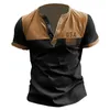 Men's T Shirts Easter Sublimation Blanks Summer Comfortable Contrast Flag Round Neck Slim Fit For Men Compression Shirt