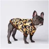 Dog Apparel Classic Flora Printed Pet Coats Ins Fashion Thicken Pattern Pets Jackets Festival Personality Trendy Teddy Bu Dhkft