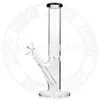 10 inches glass bong dab rig hookah smoke water pipe tobacco pipes Smoking oil rigs recycler colorful mouth straight tube bongs 14.4 MM joint size.