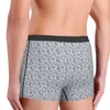 Caleçon Bleu Marine Lilas Violet Marbre Marbré Conception Marbrée Parttern Culotte Respirante Short Boxer Sous-Vêtements Homme