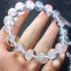 Bracelet Naturel Blanc Jardin Quartz Pyramide Bracelet À La Main Cristal Bijoux Stretch Enfants Cadeau D'anniversaire 1 pcs 12 MM