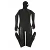 Collant erótico Gay Men Sexy Fetish Latex Nightclub Catsuit PVC Costumes Prisioner Cosplay Body Suit Black Leather jumpsuit2164