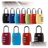 Other Home Garden Tsa 3 Digit Code Combination Lock Resettable Cus Locks Travel Lage Padlock Suitcase High Security Product I400 D Dhtxo