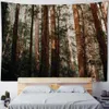 Tapestries Nature Forest Landscape Tapestry Wall Hanging Travel Mattress Studio Living Room Bedroom Background Art Decor