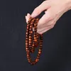 Strand SNQP Authentic Hainan Huanghua Pear Bracelet 108 Oil Pears For Men And Women Old Material Tiger Skin Pattern Barrel Beads Appl