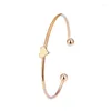 Bangle Trendy Geometrische Link Chain Armband Set Voor Vrouwen Moon Star Hanger Open Goud Zilver Kleur Sieraden