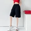 Short femme Rimocy Streetwear surdimensionné Cargo femmes 2023 Sumer rose cordon large jambe femme coréenne poche pantalon court Muejr