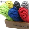 Kleding Garen Lshangnn 20 Meter Katoen ed Koorden 8mm DIY Craft Decoratie Touw Koord Voor Tas Trekkoord Riem 13 Colors1321S