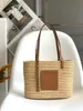 High-qualitydesigner the tote bags straw Shoulder Bags lady Large Capacity Busket Handbag Casual Summer Weaving Beach Bags handbag women 3 colors