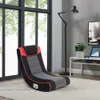 X Rocker Graphite 2 Bluetooth draadloze opvouwbare schommelstoel voor videogames met 2 luidsprekers, zwart, rood en grijs