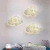 Candeeiros de parede Nordic Minimalist Lamp Led Creative Children Cloud Light Quarto Cabeceira Kids Home E27 Kawaii Room Decor