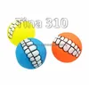 Giocattoli per cani mastica 6 tipi di animali domestici Colori diversi 7,5 cm Smalto Vocal Denti Ball Training Toy Supplies T3I5215 Drop Delivery Home Gard Dhbqo