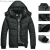 Daunenparkas für Herren, Winterjacke, dick, warm halten, thermische Entspannung, gerippter Langarm-Mantel, Parka, Herren, Outdoor-Kapuzenpullover, abnehmbare Jacken, Parka Z230711