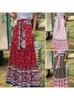 Skirts In for Women Oversize Print Casual Ball Gown Bowknot Loose Bohemia Midiskirt Temperament Elegant Long Skirt 230707