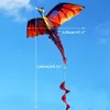 Kite Association 3D Dragon Kite مع الطائرات الورقية التيل للطائرات الورقية البالغة تحلق في الهواء الطلق 100M Kite Line 230706