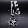 Pendant Necklaces Nordic Viking Sun Apollo God Necklace For Men Stainless Steel Odin Rune Chain Amulet Jewelry Gift Collier