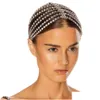 Headpieces longo borla strass cabeça corrente headwear para mulheres acessórios de cabelo de cristal bandana de noiva jóias drop delive Dhiqa