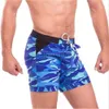 Roupa de banho masculina verão roupa de banho masculina básica calções de banho calção de praia camuflado surf com bolsos roupa de banho masculina sexy J230707