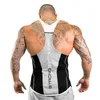 Erkek Tank Tops Yüksek kaliteli spor spor tankı Top eğitim koşu yelek erkek fitness egzersiz üst spor yeleği erkek spor giyim kolsuz marka yeleği 230706