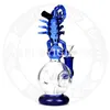 8 inches mini Oil rigs Hookah High quality Scorpion design Glass Pipes 14.4 mm Jonit size Smoke water pipe tobacco cool bongs Dab rig recyler