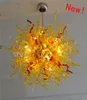 Morden Dining Room Decoration Luxury Yellow Red Chandelier Light Artistic Ceiling Urban Design for Home