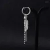 Dangle Oorbellen Unieke Mens Enkele Spike Roestvrij Staal Oorbel Dure Sieraden Accessoire Moderne Grunge Stijl Punk Jongens Ster