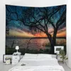 Tapisseries Nature Paysage Grand Arbre Tapisserie Tenture Murale Plage Tapis De Pique-Nique Tente Tapis De Couchage Décor À La Maison Couvre-lit Feuille Couvrant