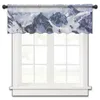 Gordijn Sneeuw Bergvallei Titlis Keuken Klein Raam Tule Doorschijnend Kort Slaapkamer Woonkamer Home Decor Voile Drapes